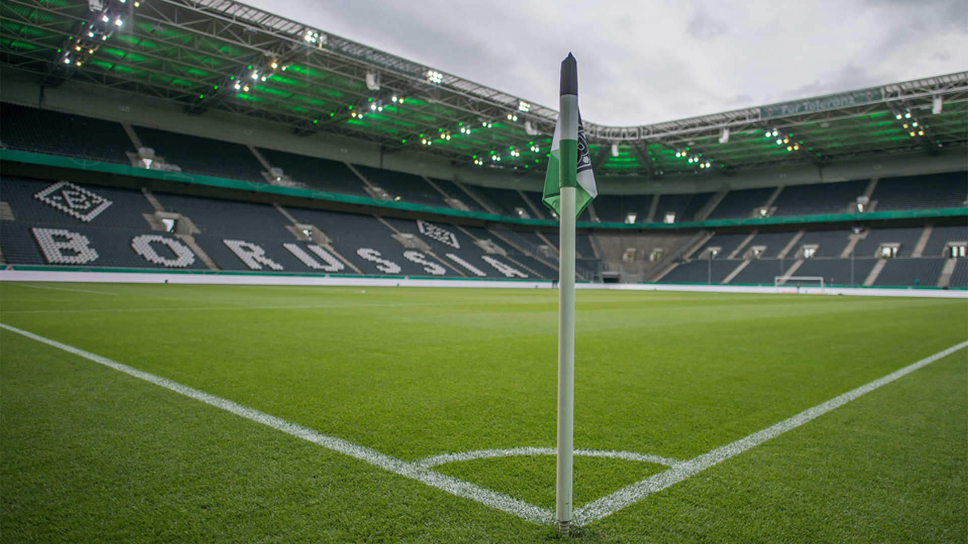 Das leere Stadion von Borussia Mönchengladbach