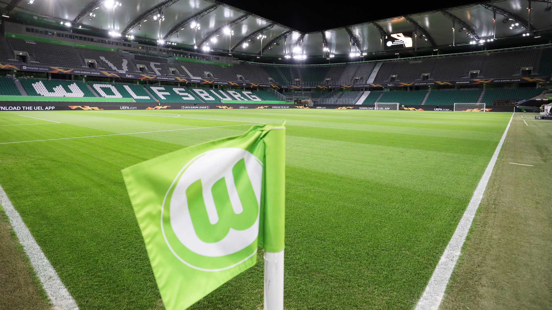Das leere Stadion des VfL Wolfsburg