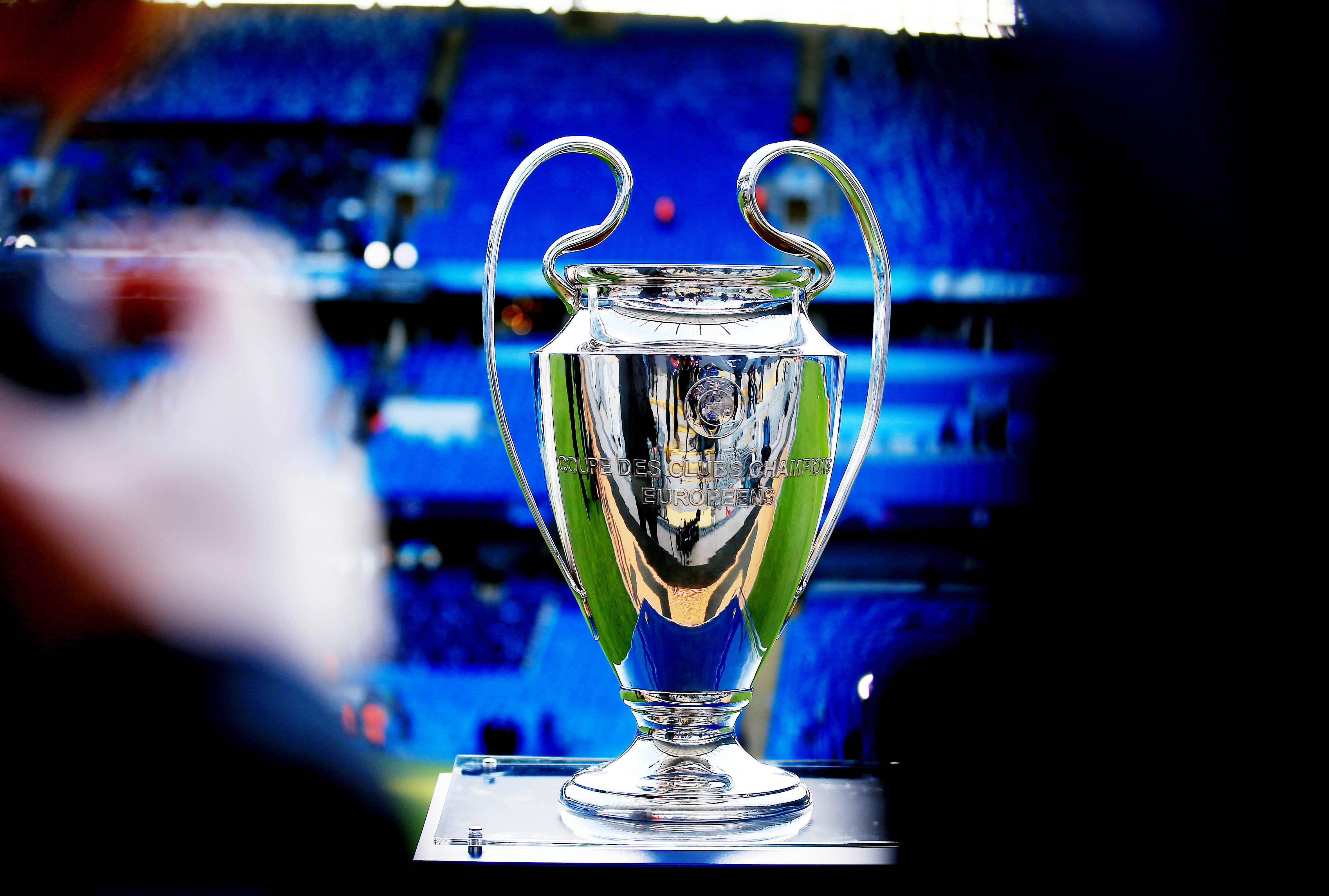 Die Trophäe der UEFA Champions Leage
