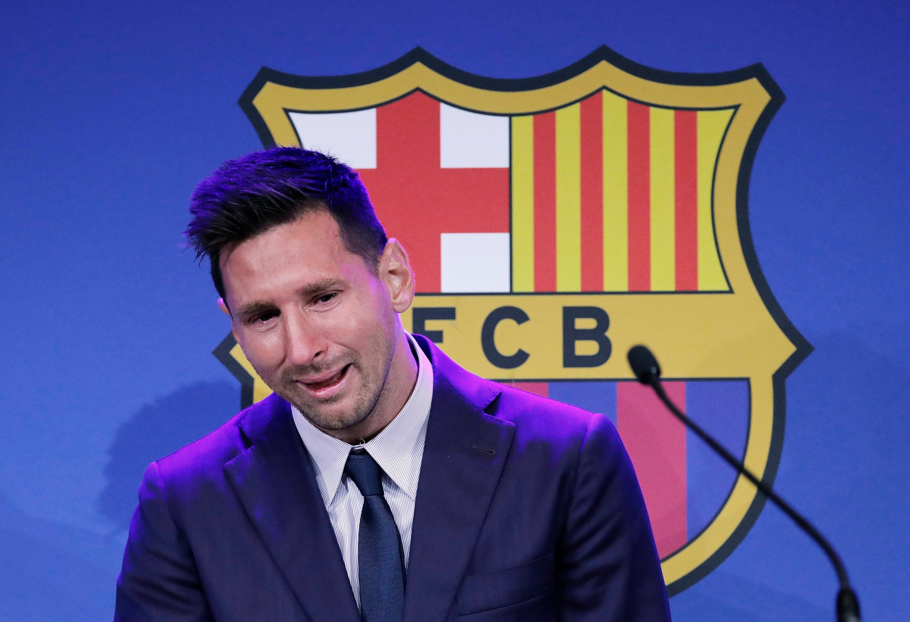 Tränen bei Lionel Messi