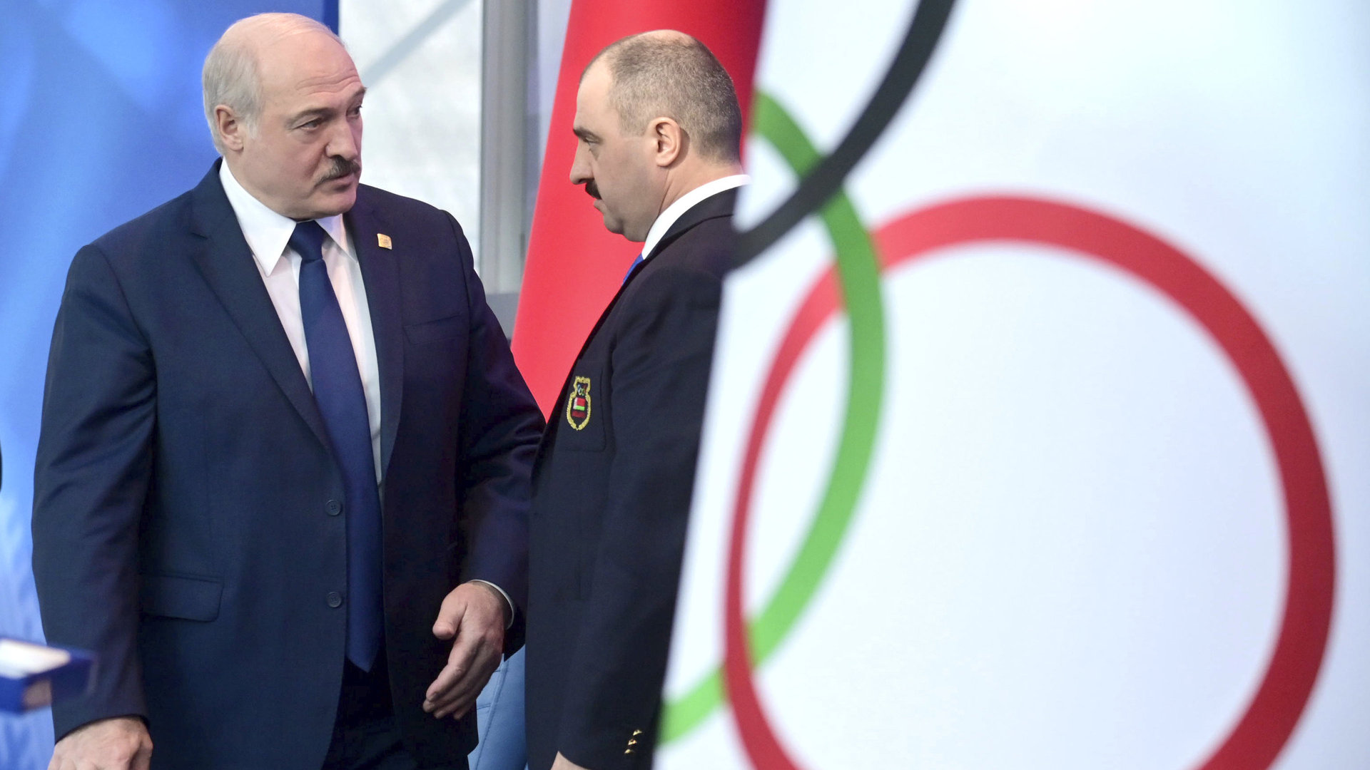 Alexander Lukaschenko (l.) und sein Sohn Viktor Lukaschenko