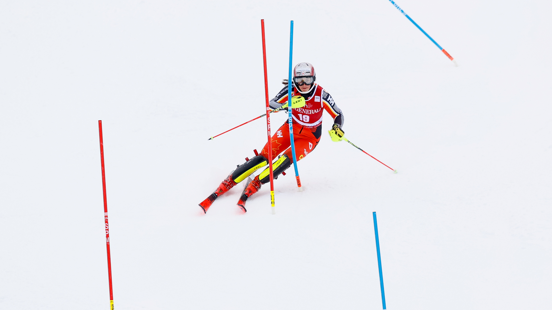 Ali Nullmeyer beim Slalom in Kranjska Gora